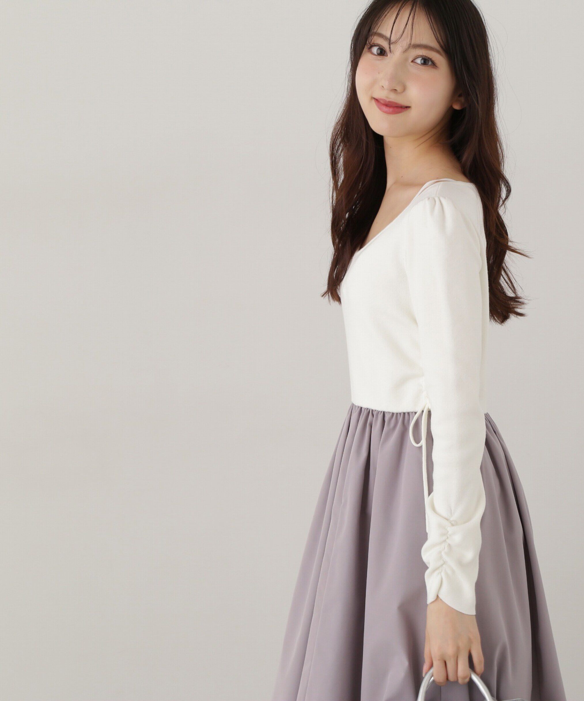 PROPORTION BODY DRESSING「ウエストリボンニットドッキングワンピース」|ワンピース|
