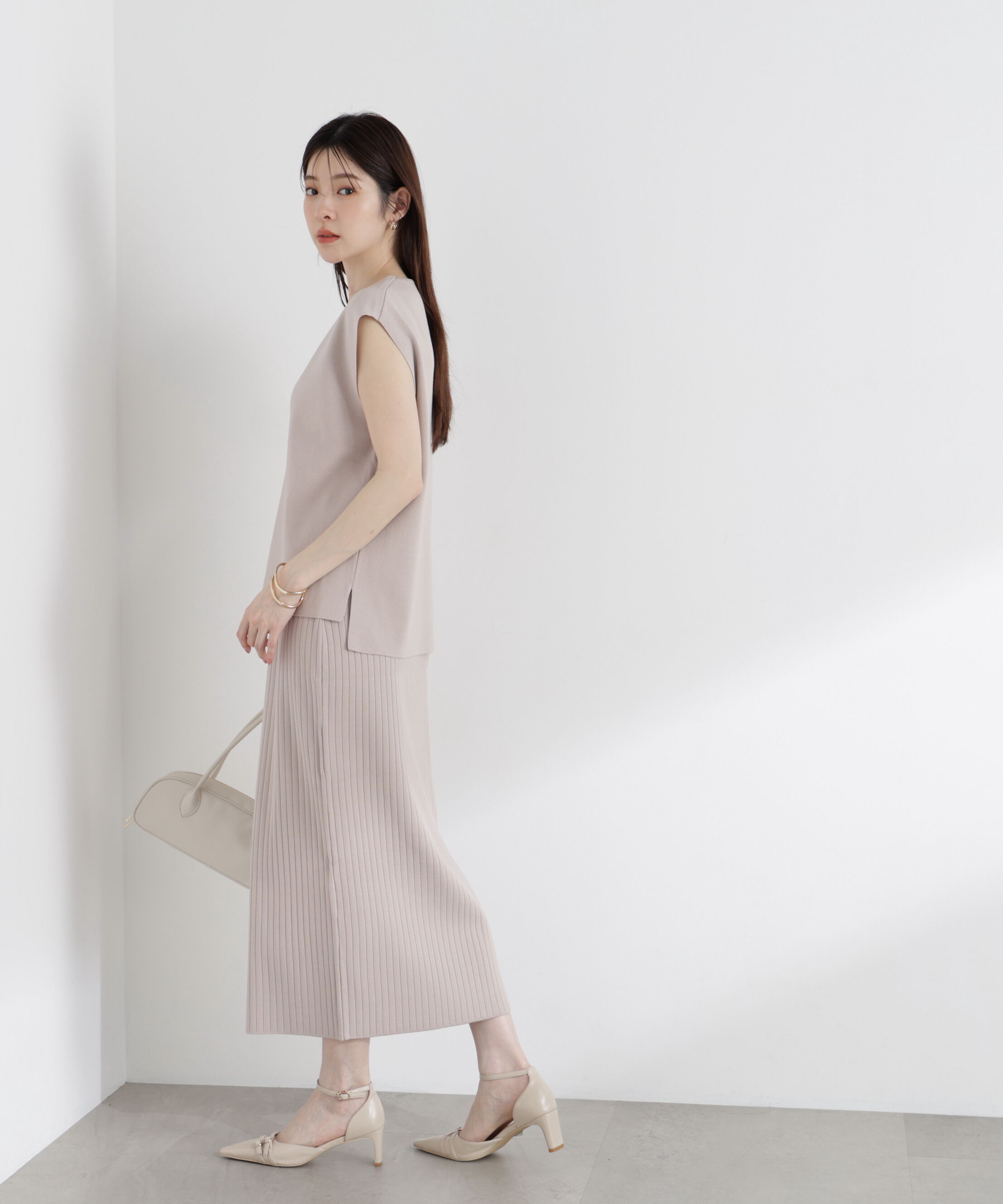 PROPORTION BODY DRESSING「ナローニットSETUP 25AW」|ワンピース|