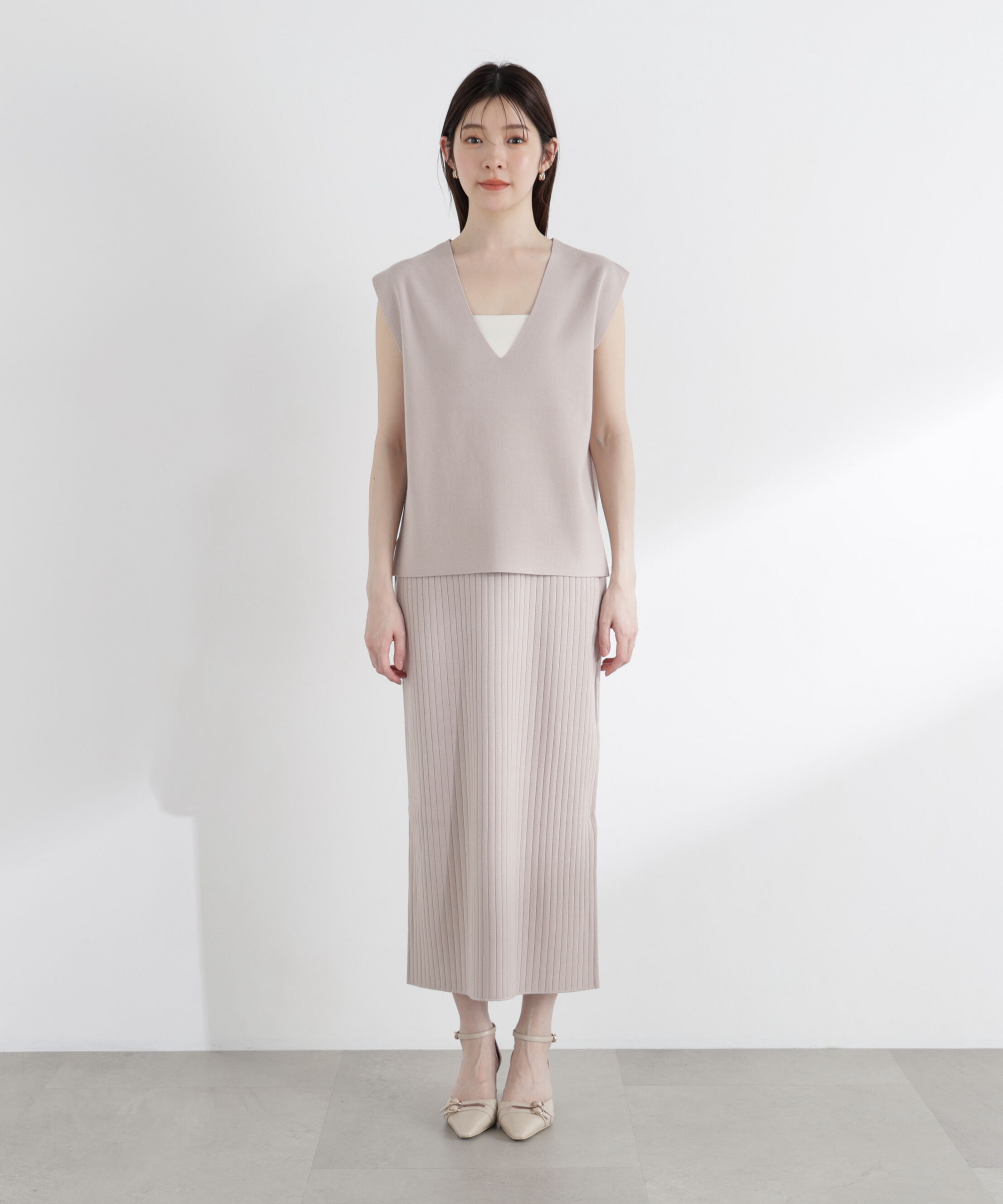 PROPORTION BODY DRESSING「ナローニットSETUP 25AW」|ワンピース|
