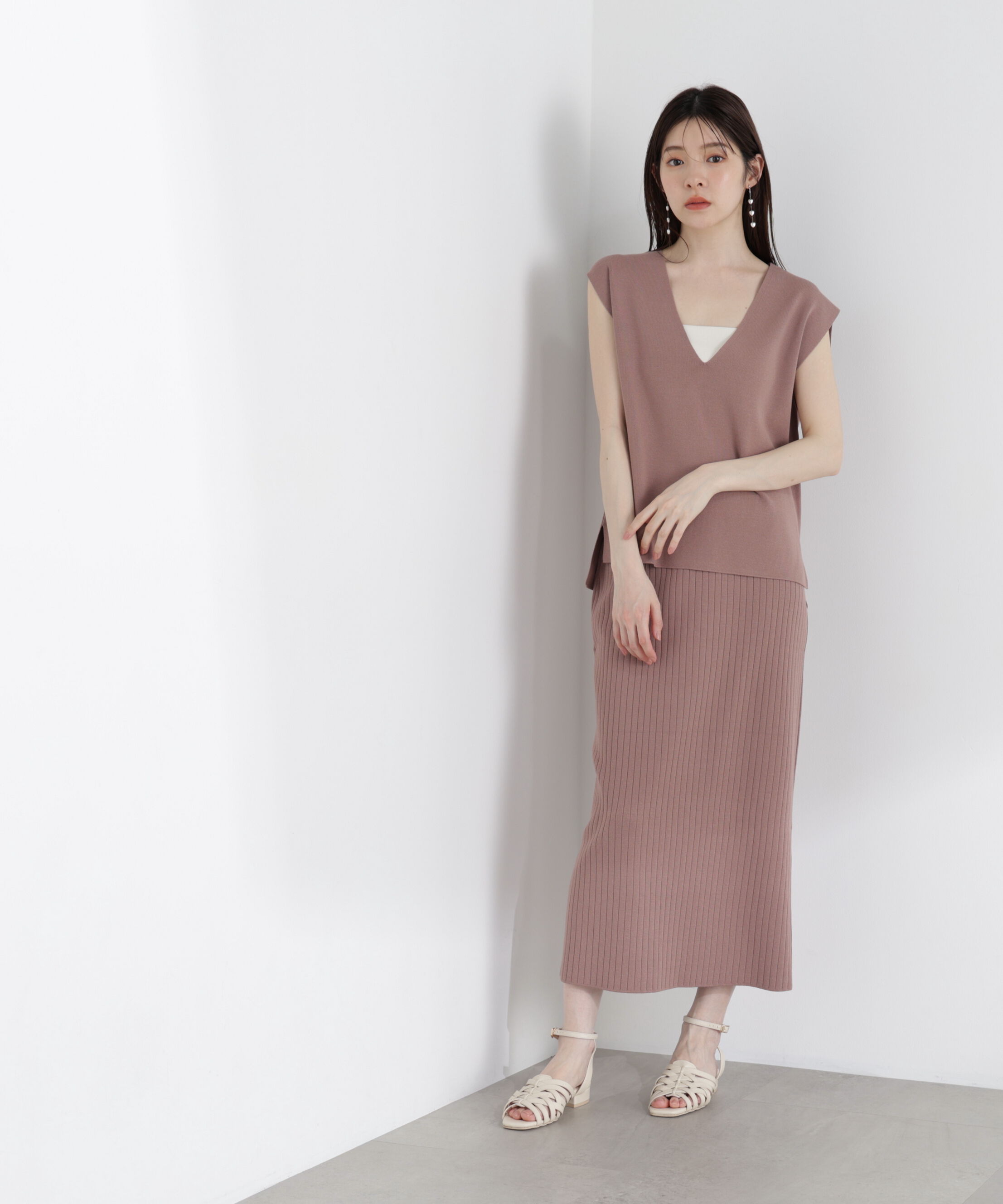 PROPORTION BODY DRESSING「ナローニットSETUP 25AW」|ワンピース|