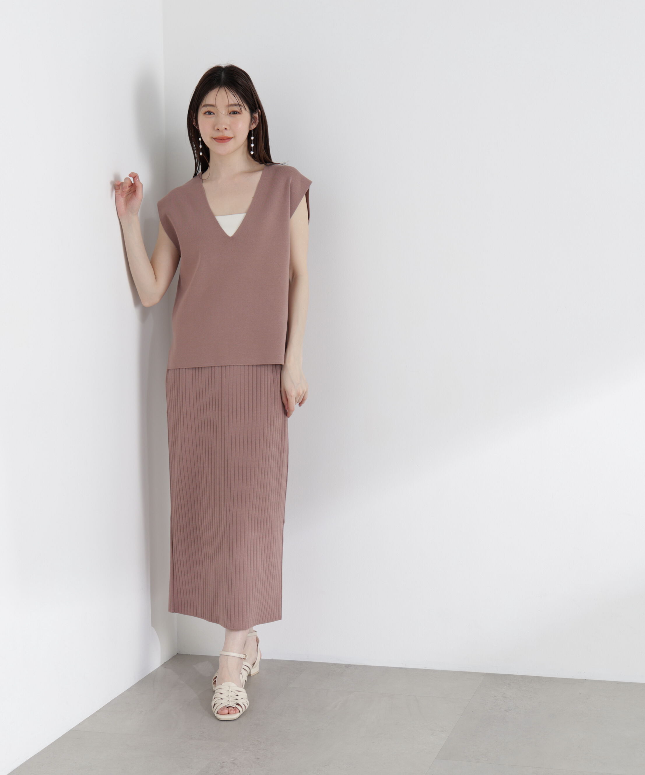 PROPORTION BODY DRESSING「ナローニットSETUP 25AW」|ワンピース|