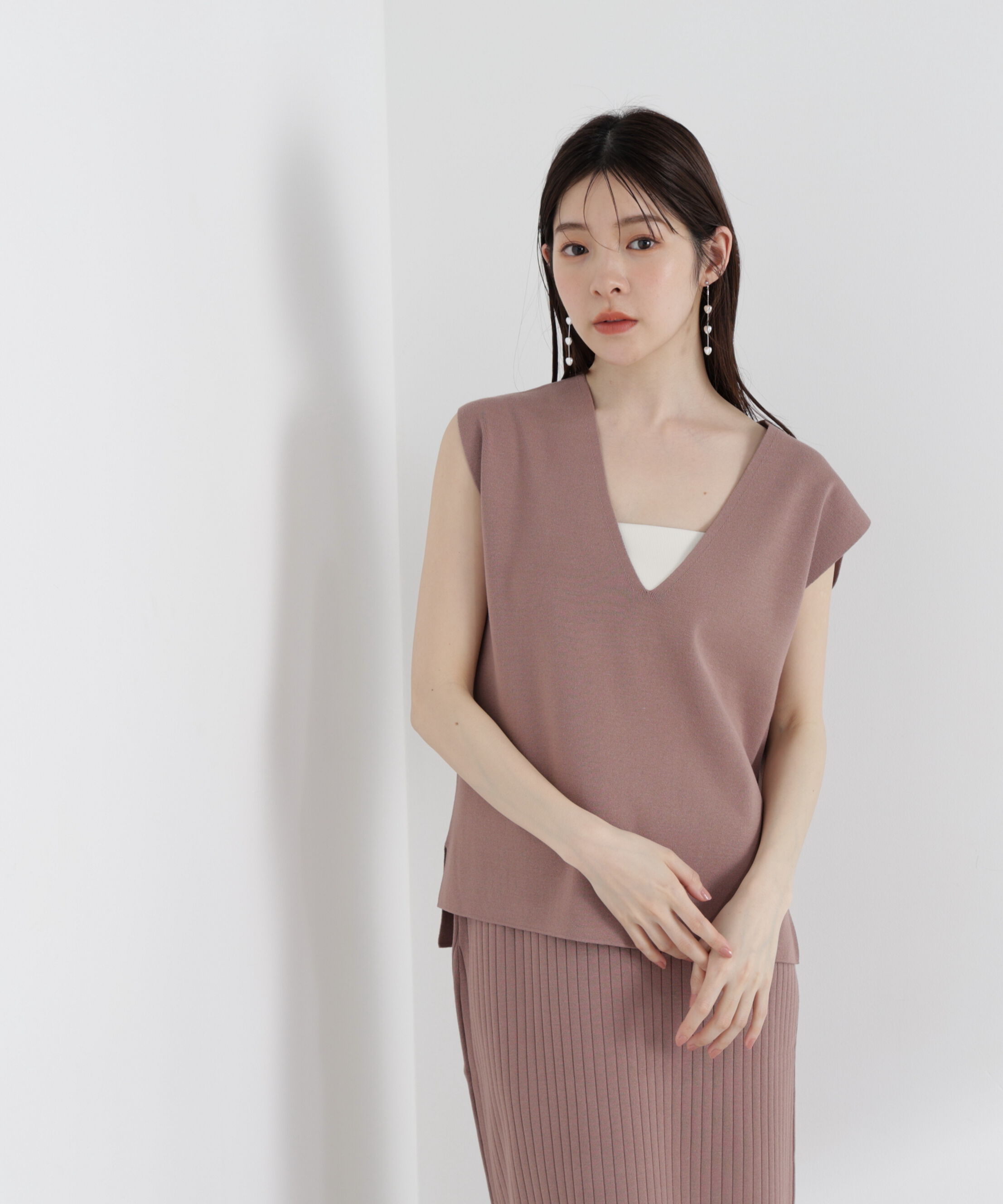 PROPORTION BODY DRESSING「ナローニットSETUP 25AW」|ワンピース|