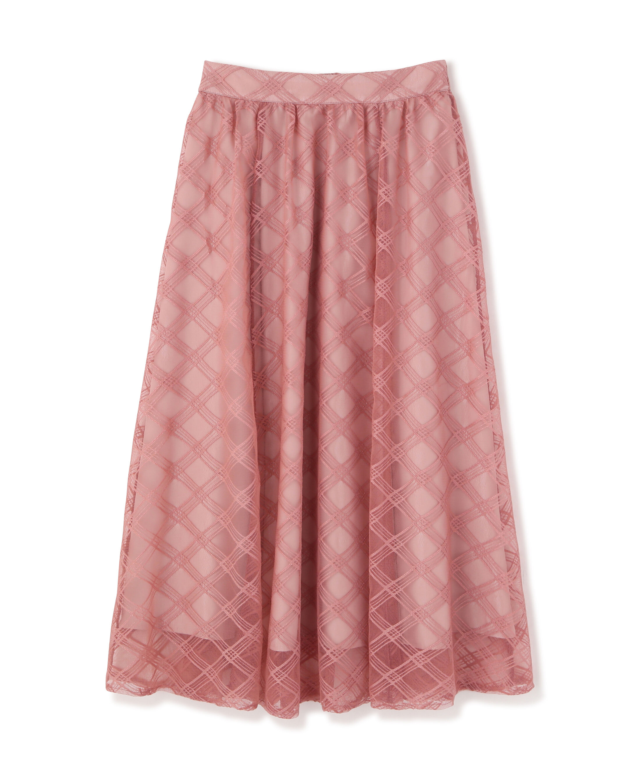 PROPORTION BODY DRESSING「シアーチェックフレアスカート　26SS」|スカート|