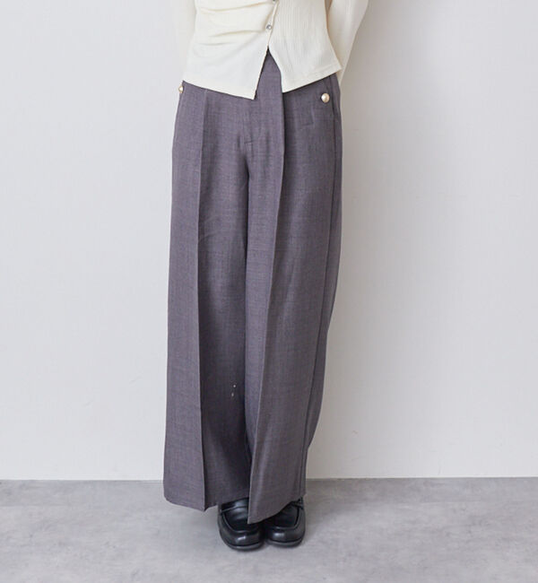 archives「【ＯＮかわ】金釦ツイードスラックス」|チノ|CHARCOAL GRAY