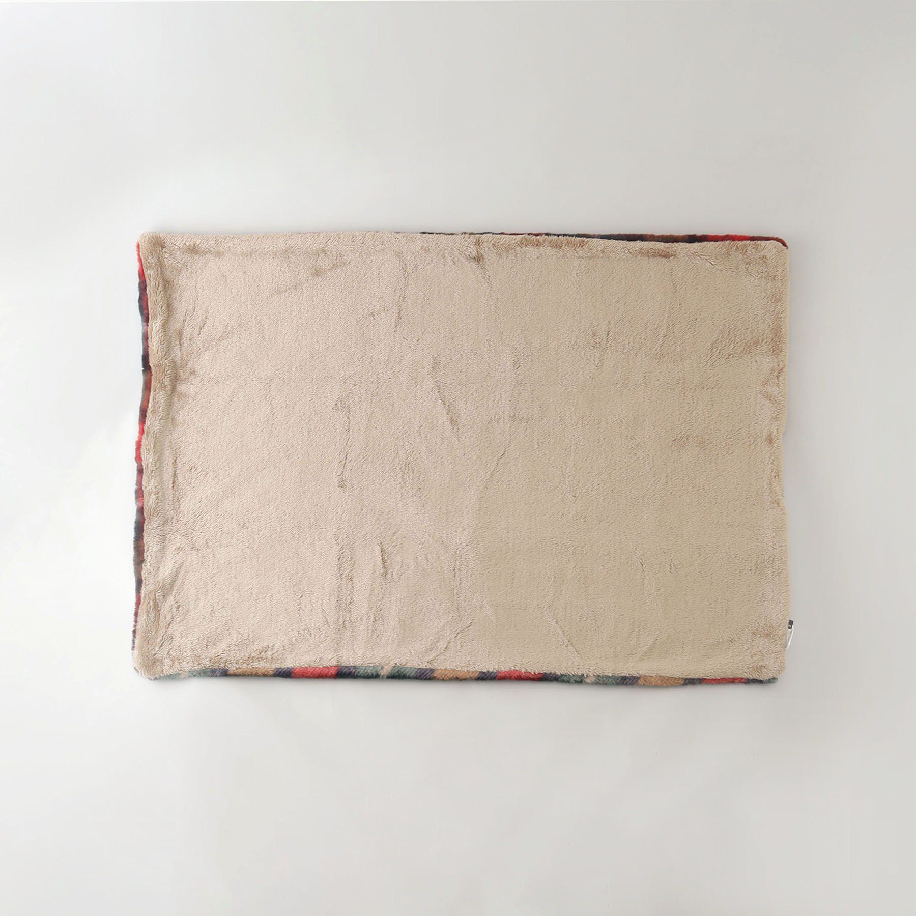 212 KITCHEN STORE「TAUKO (タウコ) チェックファーブランケット 70&times;100 RD」|バンダナ・スカーフ|