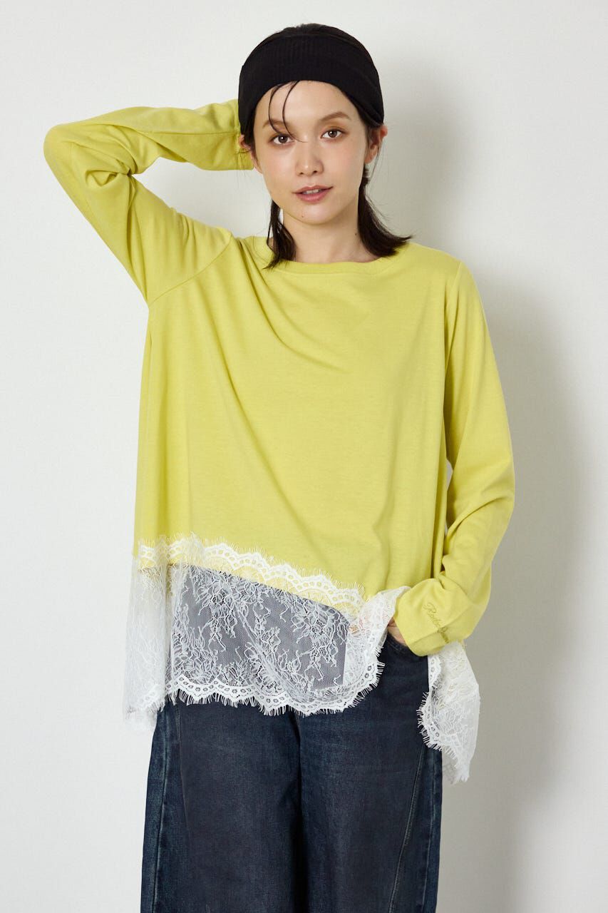 RODEO CROWNS「レースドッキングロングスリーブTシャツ」|Tシャツ・カットソー|LIME