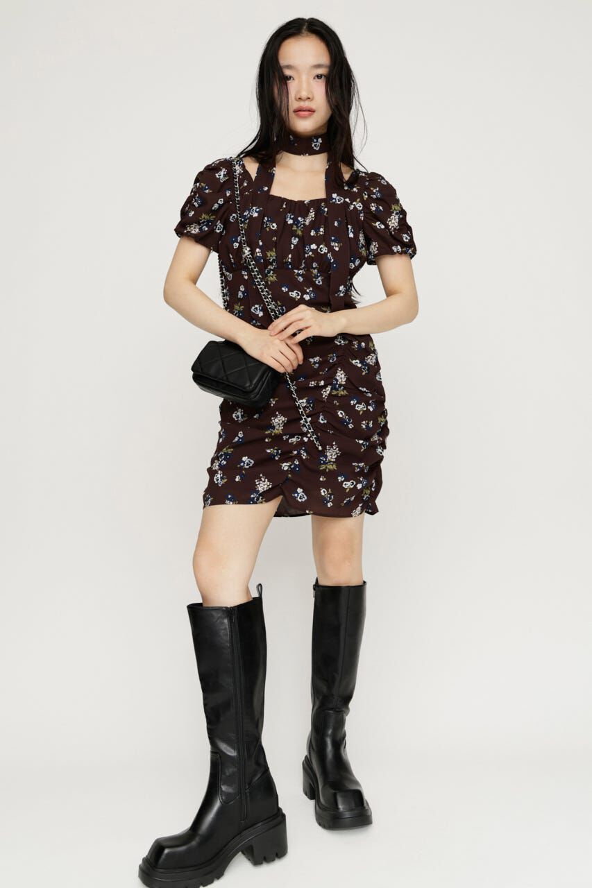 SLY「VINTAGE FLOWER ショートワンピース」|ワンピース|