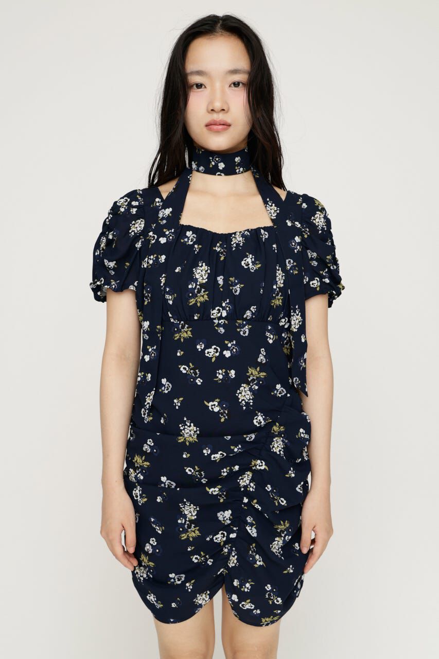 SLY「VINTAGE FLOWER ショートワンピース」|ワンピース|