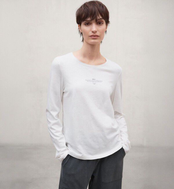 ECOALF「NOVAR ロンT / NOVAR T-SHIRT WOMAN」|Tシャツ・カットソー|ホワイト
