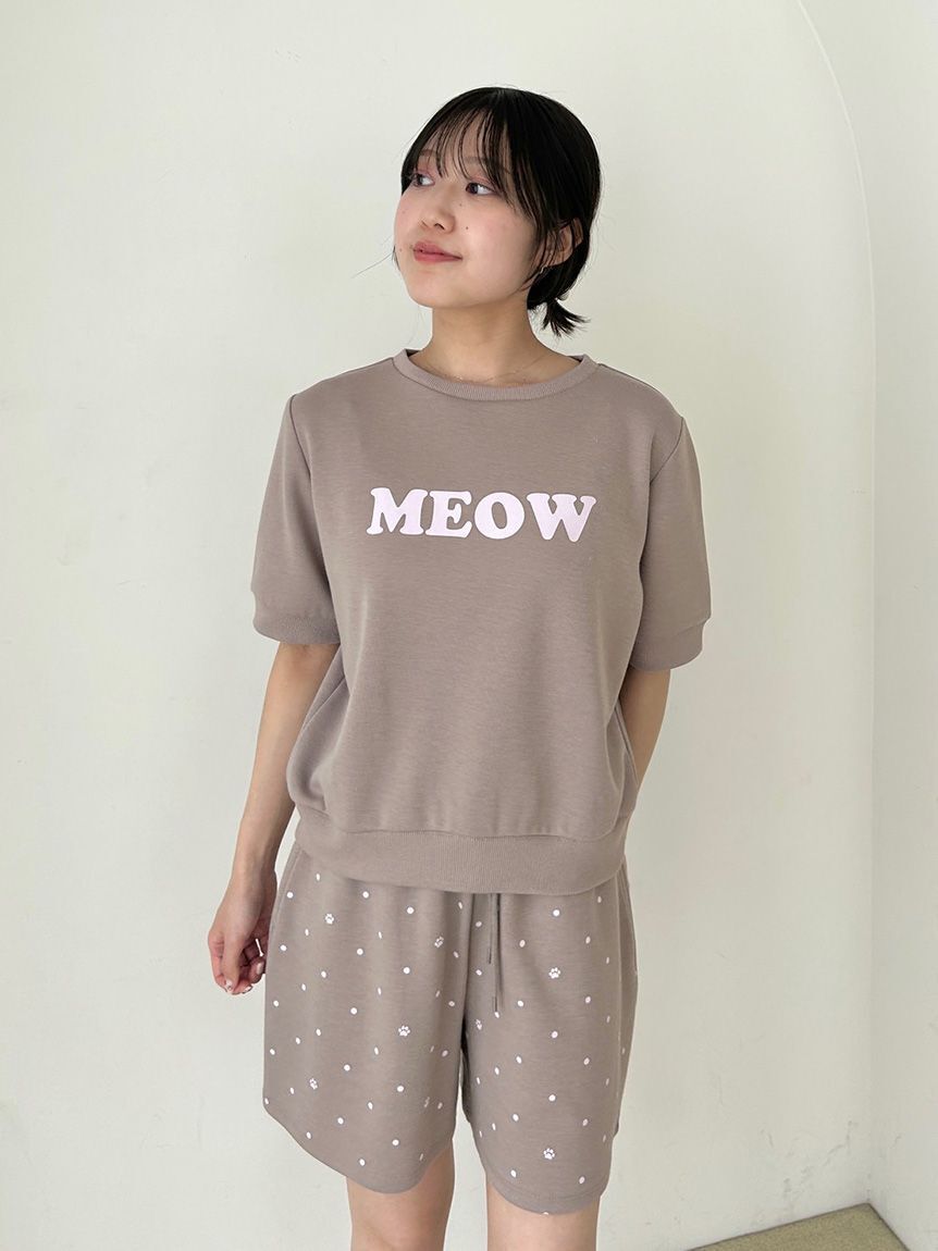 SNIDEL HOME「MEOWロゴスウェットセットアップ」|ルームウェア|