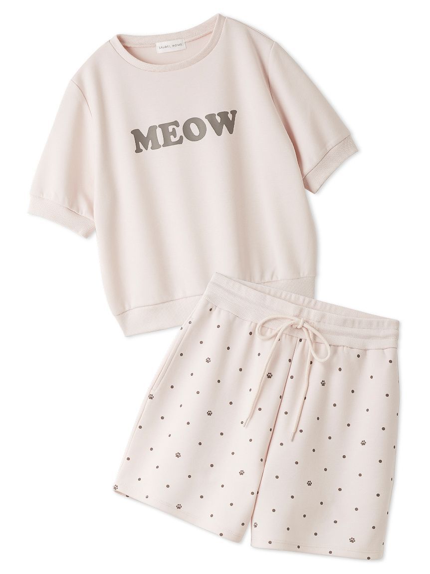 SNIDEL HOME「MEOWロゴスウェットセットアップ」|ルームウェア|