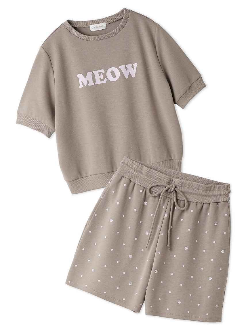 SNIDEL HOME「MEOWロゴスウェットセットアップ」|ルームウェア|