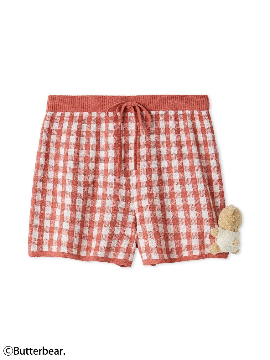 SNIDEL HOME「【BUTTERBEAR】ニットショートパンツ」|ルームウェア|RED