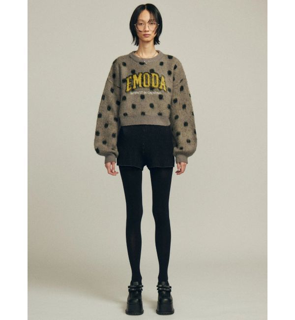 EMODA「プレーティングリブニットショートパンツ」|その他|