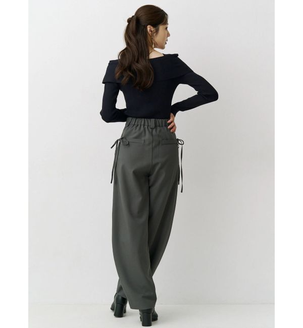MERCURYDUO「サイドリボンバレルレッグパンツ」|その他|