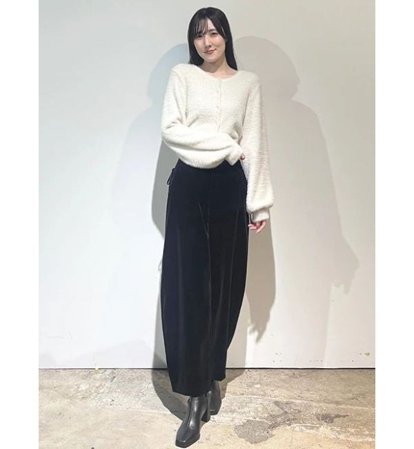 MERCURYDUO「サイドリボンバレルレッグパンツ」|その他|