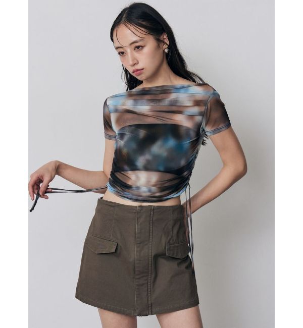 MURUA「タックドロストシアートップス」|Tシャツ・カットソー|