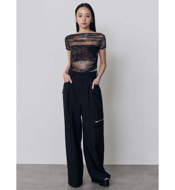 MURUA「タックドロストシアートップス」|Tシャツ・カットソー|