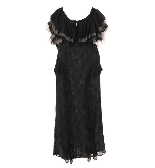 LAGUNAMOON「LADYレースフリルデザインボレロキャミワンピース」|ドレス|