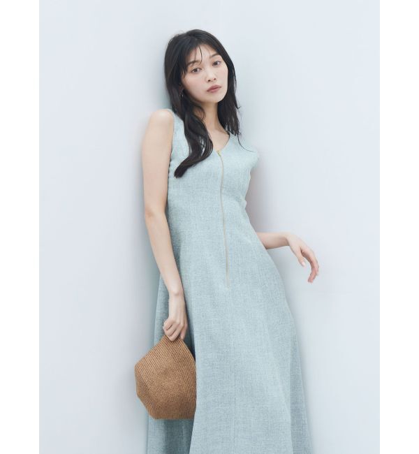 LAGUNAMOON「フロントZIPミックスカラーワンピース」|ワンピース|