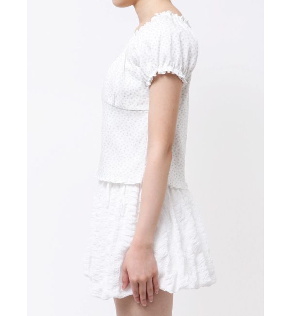 merry jenny「petit flower pure neck tee」|Tシャツ・カットソー|