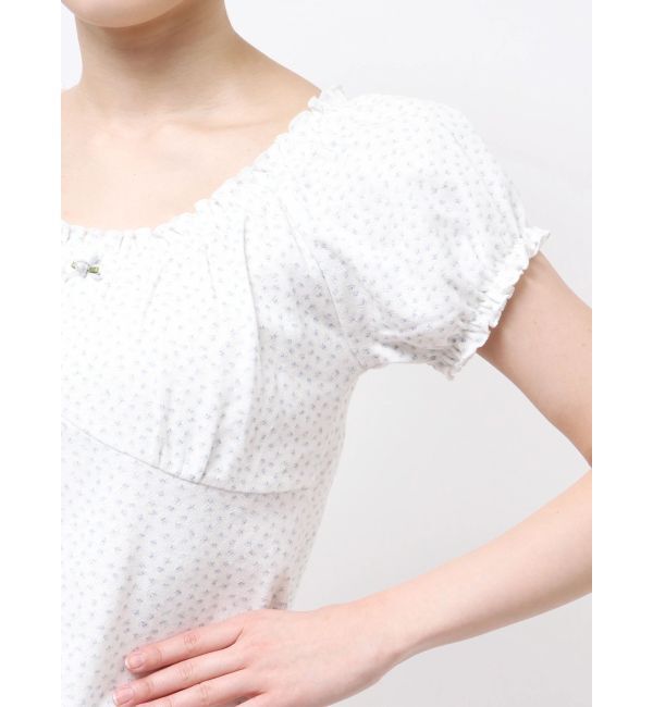 merry jenny「petit flower pure neck tee」|Tシャツ・カットソー|