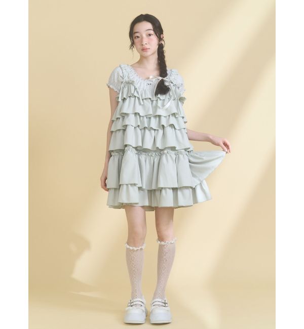 merry jenny「petit flower pure neck tee」|Tシャツ・カットソー|