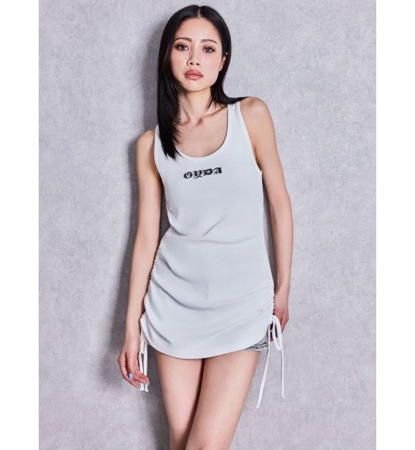 GYDA「GYDA side drawstringチュニック」|ワンピース|