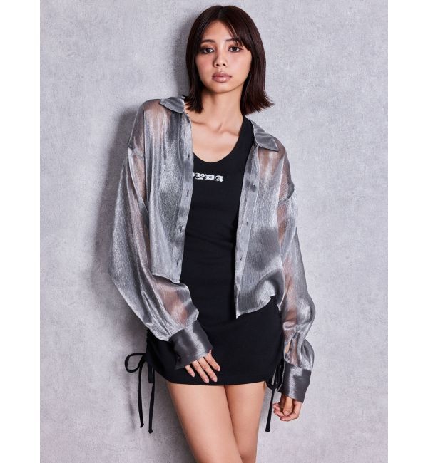 GYDA「GYDA side drawstringチュニック」|ワンピース|