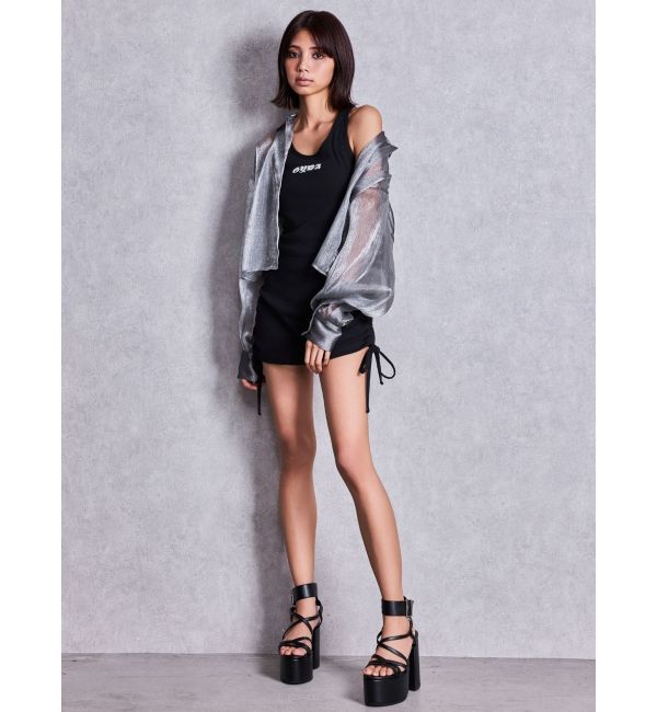 GYDA「GYDA side drawstringチュニック」|ワンピース|