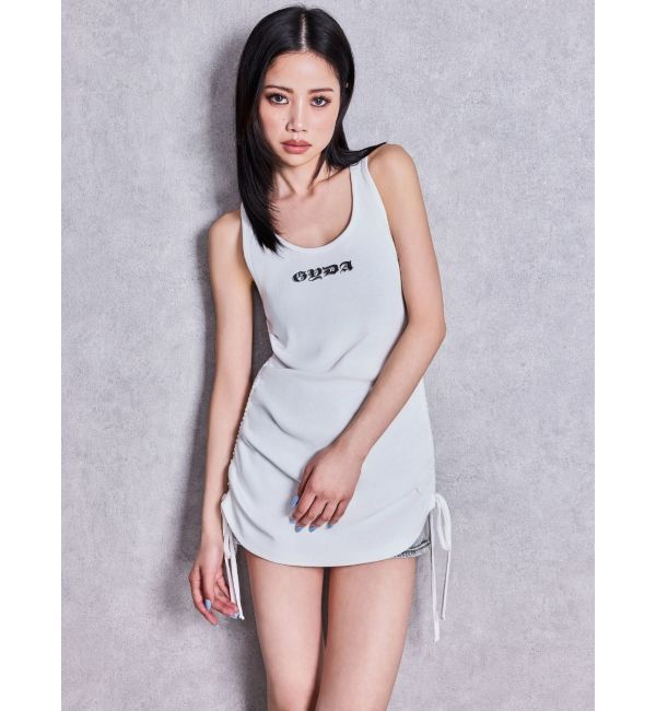 GYDA「GYDA side drawstringチュニック」|ワンピース|