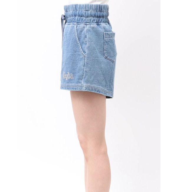 GYDA「ラインストーンGYDAカットデニムショートパンツ」|その他|