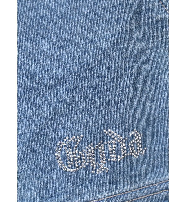 GYDA「ラインストーンGYDAカットデニムショートパンツ」|その他|