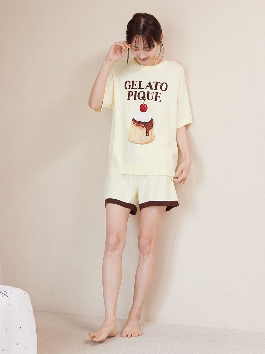 gelato pique「【ONLINE限定】スムーズィープリンジャガードプルオーバー&ショートパンツセット」|ルームウェア|