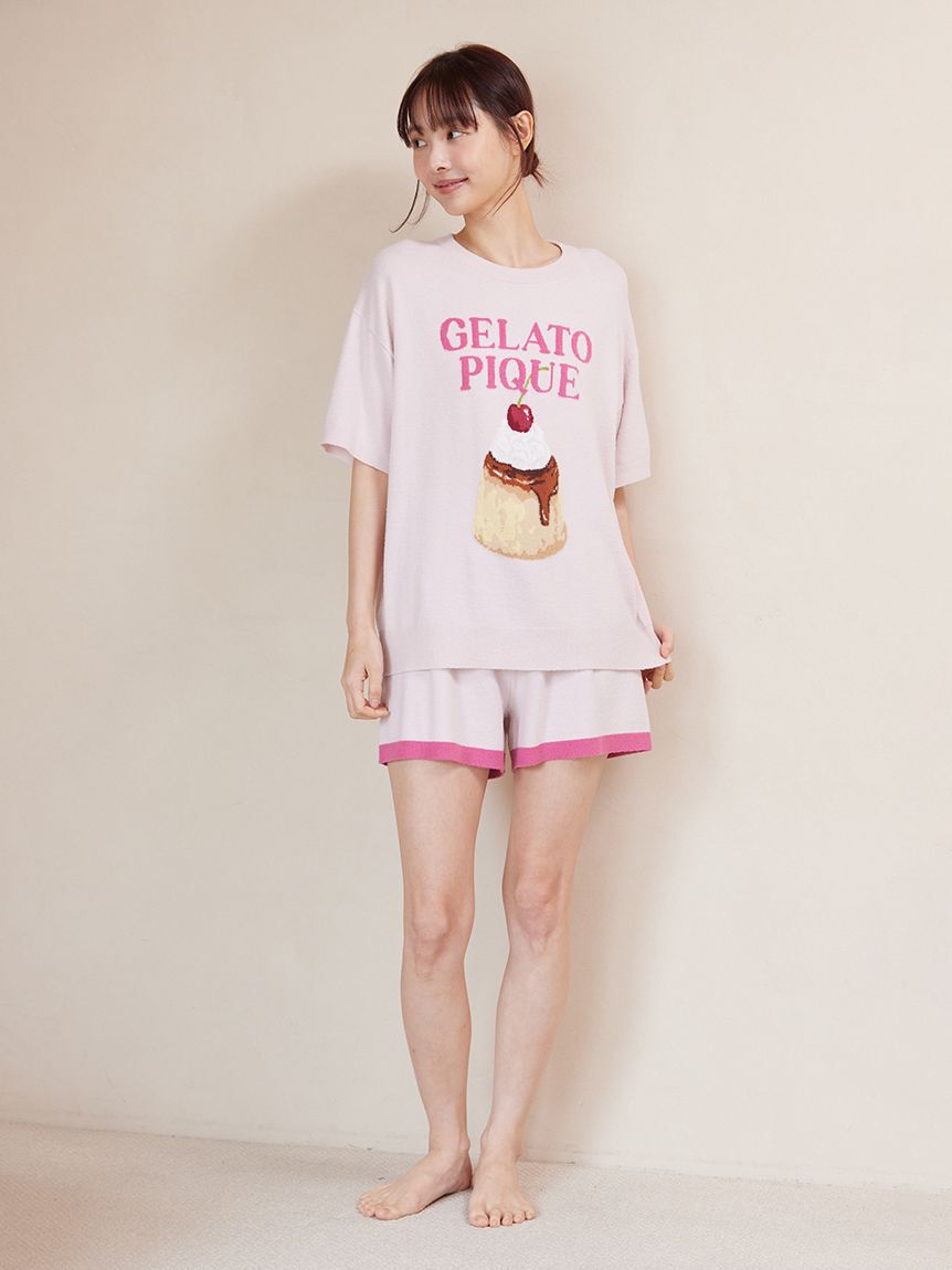 gelato pique「【ONLINE限定】スムーズィープリンジャガードプルオーバー&ショートパンツセット」|ルームウェア|