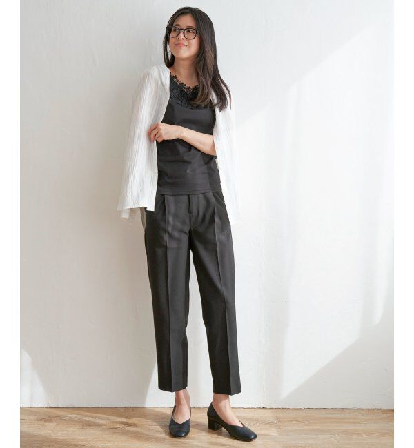 ikka「リネンライクテーパードパンツ」|その他|