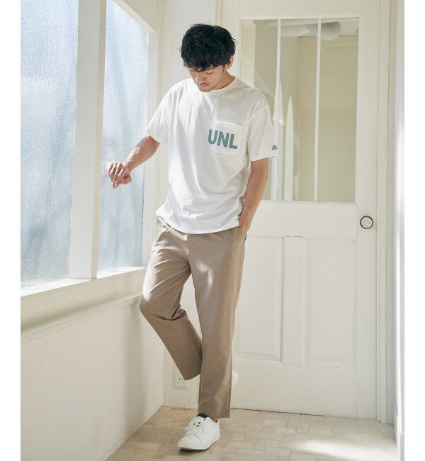 ikka「URBAN NATURE LIFE アーバンネイチャーライフ ロゴプリントポケTシャツ」|Tシャツ・カットソー|