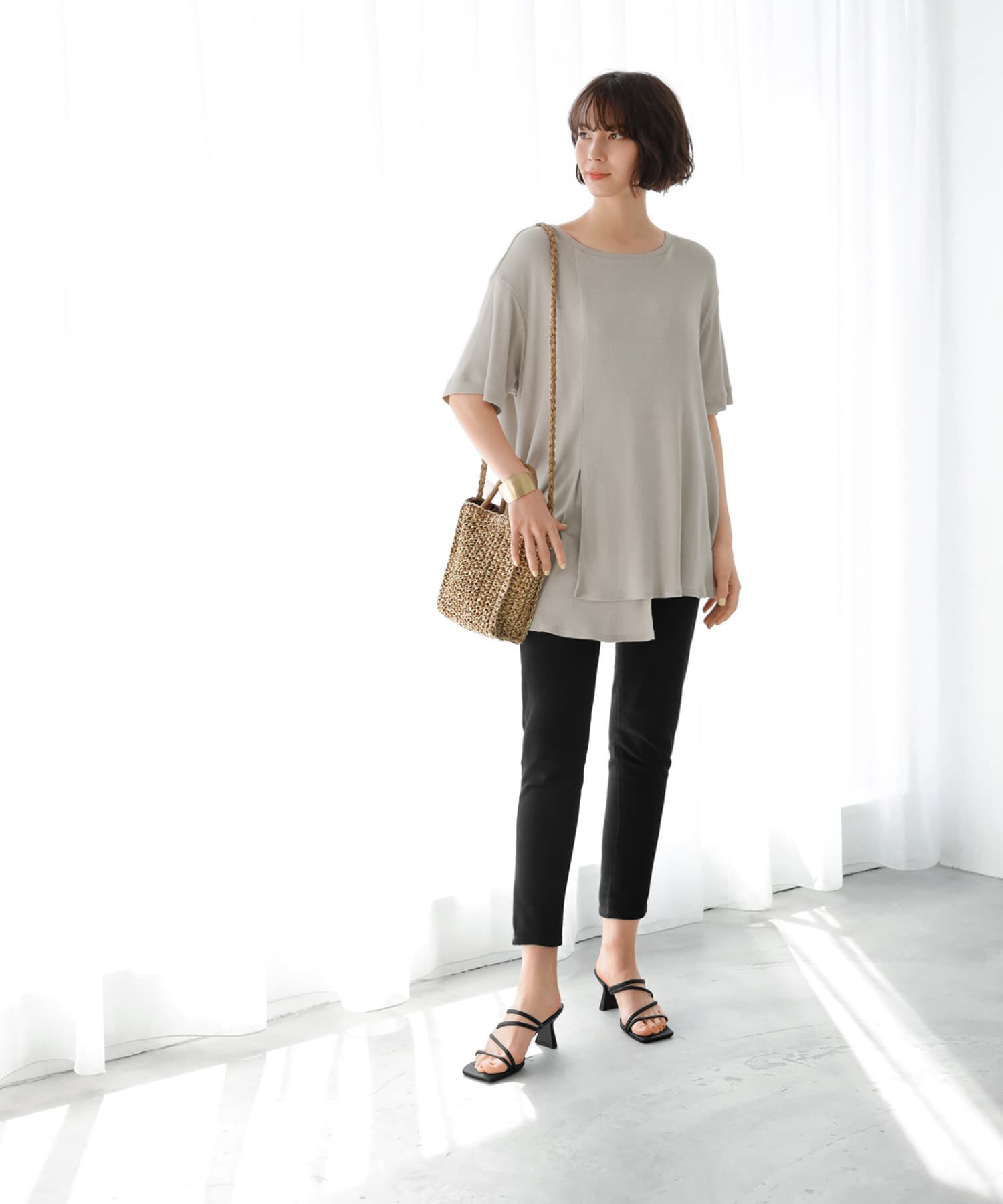 STYLE DELI「【Made in JAPAN】アシンメトリーカットトップス」|Tシャツ・カットソー|