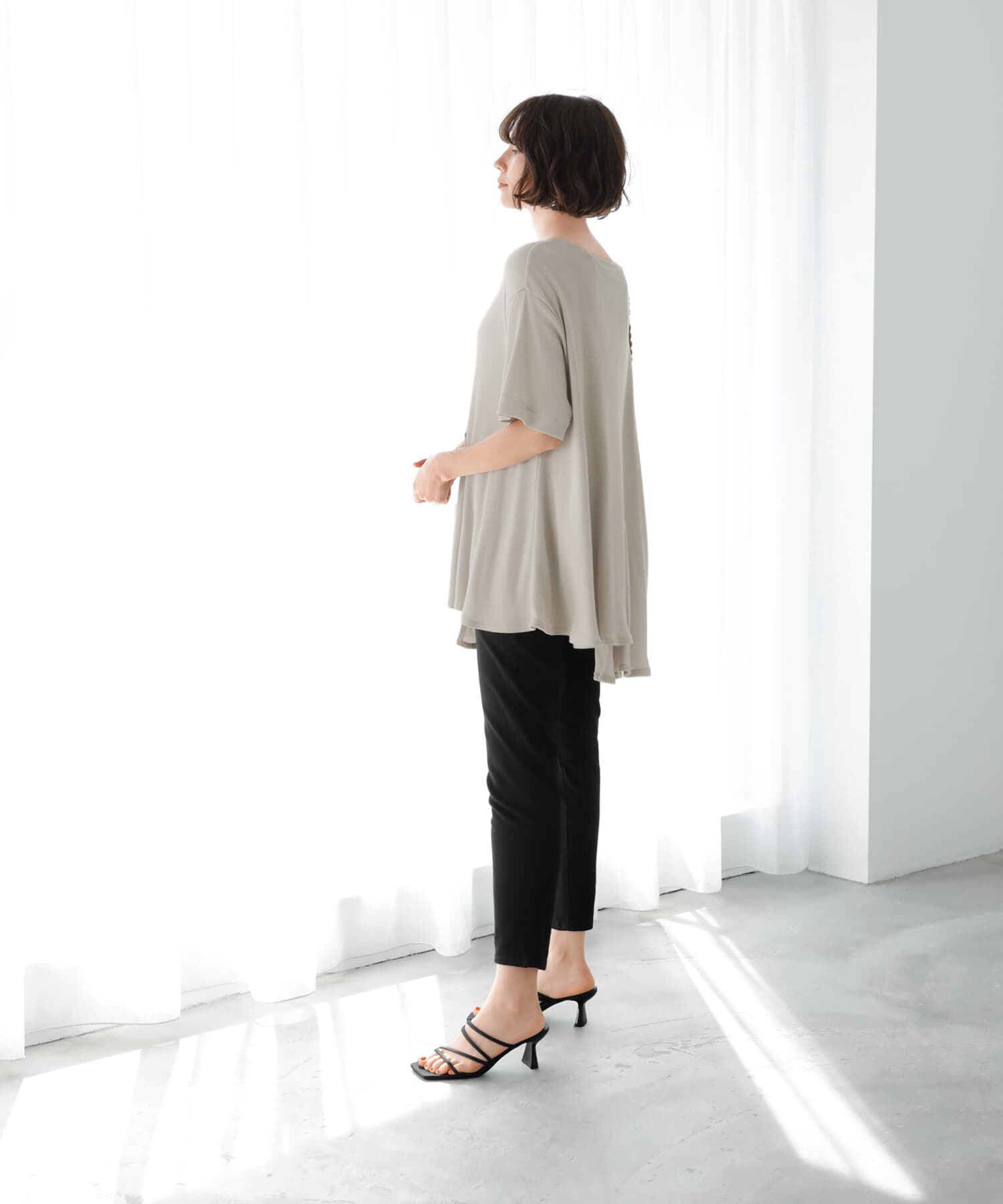STYLE DELI「【Made in JAPAN】アシンメトリーカットトップス」|Tシャツ・カットソー|