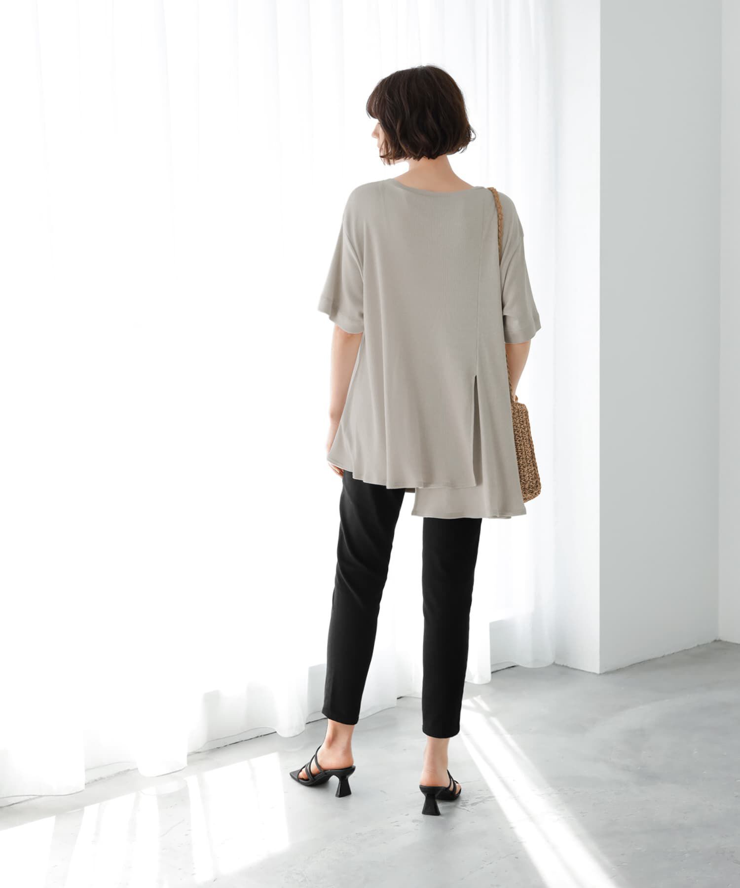 STYLE DELI「【Made in JAPAN】アシンメトリーカットトップス」|Tシャツ・カットソー|