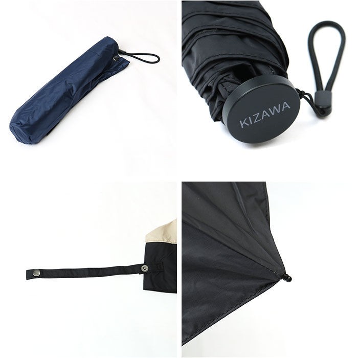BACKYARD FAMILY「KIZAWA 折りたたみ傘 通販 日傘 折りたたみ 完全遮光 傘 50cm 折畳み傘 晴雨兼用」|傘|