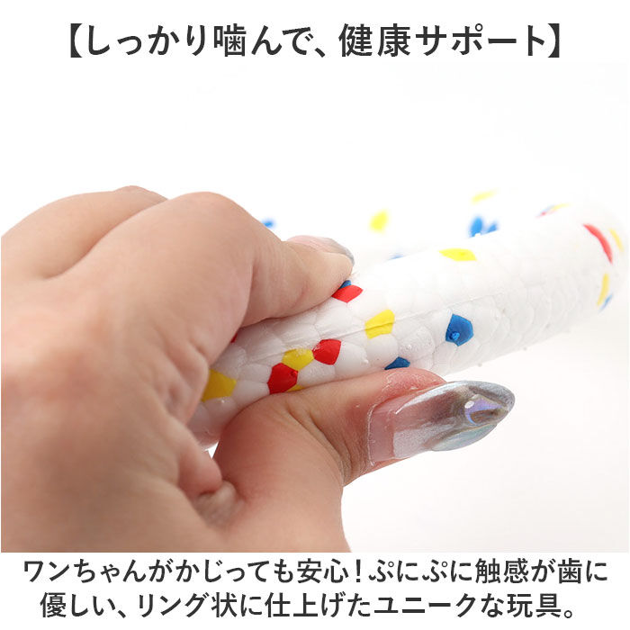 BACKYARD FAMILY「犬 おもちゃ 輪っか 噛む リング 18cm 通販 噛むおもちゃ 玩具 オモチャ ペット用ボール」|その他|