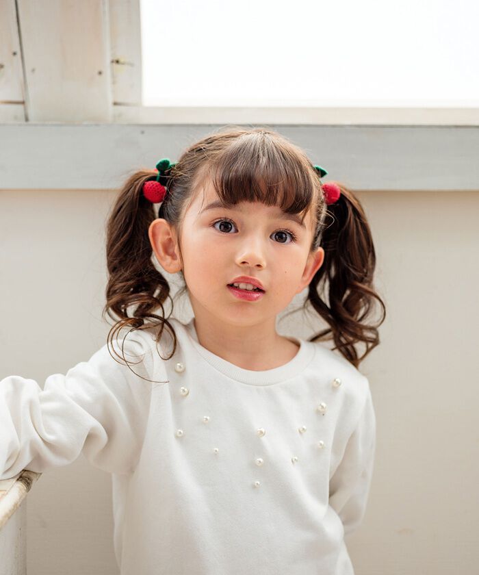 BACKYARD FAMILY「Rora ヘアクリップ キッズ 2個セット 通販 チェリー ニット さくらんぼ ヘアークリップ」|その他|