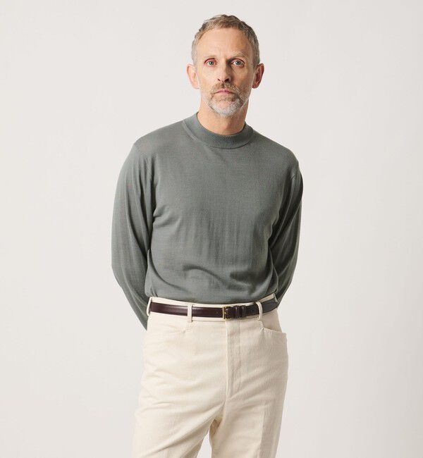UNITED ARROWS「＜SOVEREIGN＞ハイゲージ モックネック ニット」|ニット・セーター|LIME