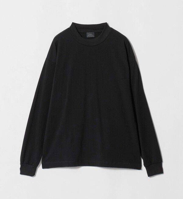 UNITED ARROWS green label relaxing「ハイゲージ モクロディ クルーネック 長袖 Tシャツ カットソー」|Tシャツ・カットソー|BLACK