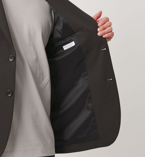 BEAUTY&YOUTH UNITED ARROWS「【WEB限定 WARDROBE SMART】ポリエステルカルゼジャージ  セットアップ/ジャケット＆イージーパンツ」|スーツ|