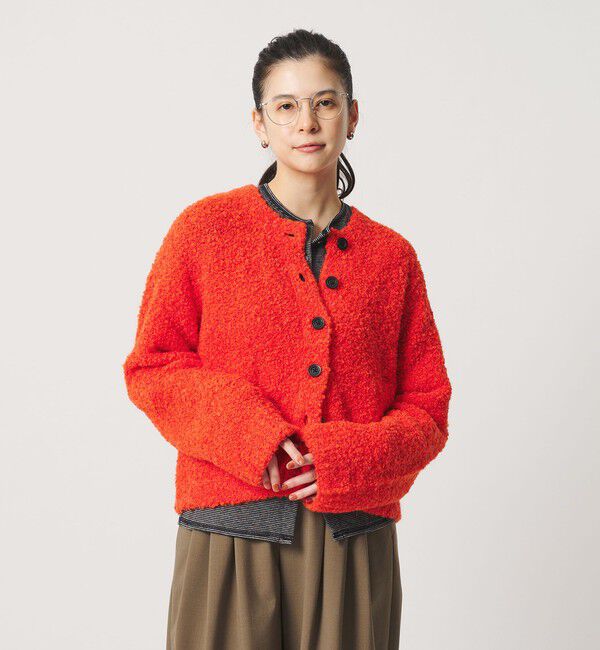 BEAUTY&YOUTH UNITED ARROWS「アルパカブレンド ブークレ ニットカーディガン」|カーディガン|ORANGE