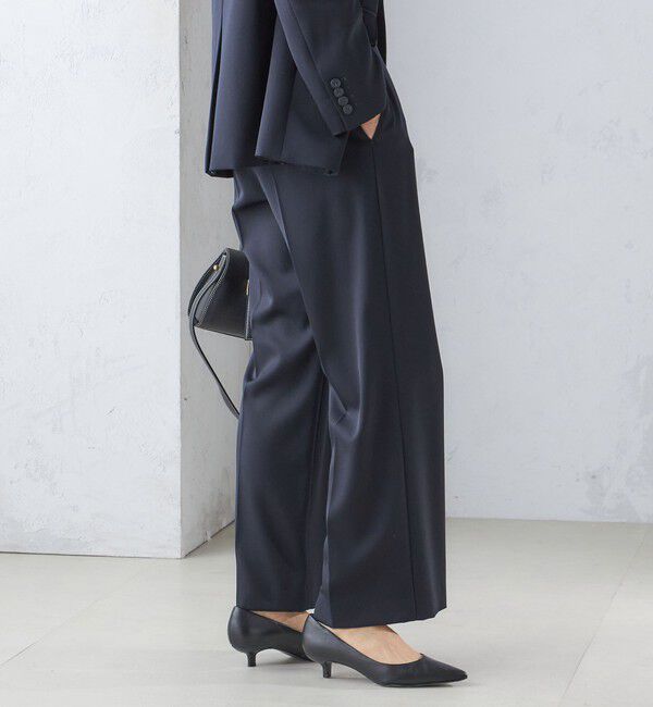 SHIPS for women「タキシード クロス ストレート パンツ」|スラックス|