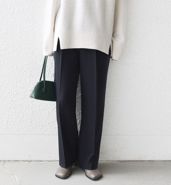 SHIPS for women「〈手洗い可能〉TUMUGITO(R) シャーク ツイード タック パンツ」|その他|