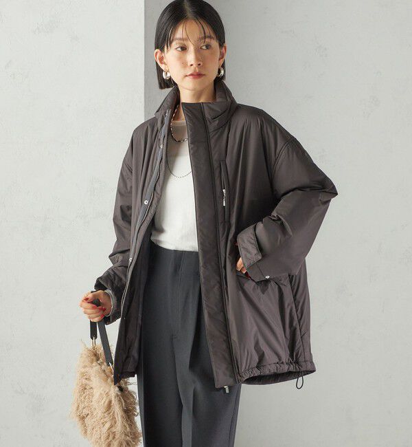 SHIPS for women「〈手洗い可能〉IMBOTEX 中綿 ミディ ジャケット」|その他|